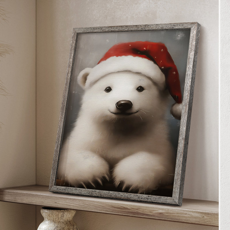 «Christmas Holiday Art», série 2-CLxxxvii, reproduction encadrée - bois massif, H 30 po x l 24 po