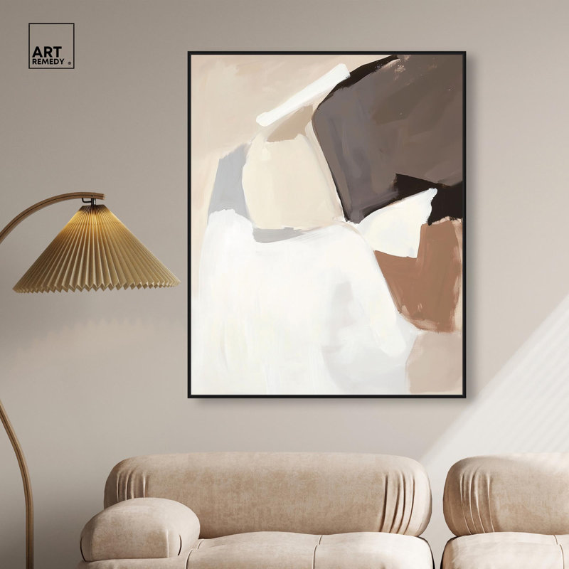 "Division of Planes I", reproduction d'art sur toile par Art Remedy, cadre noir, 36 x 45, Cadre noir, H 46 po x l 37 po