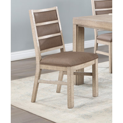 Delver Solid Wood Upholstered Side Chair by August Grove