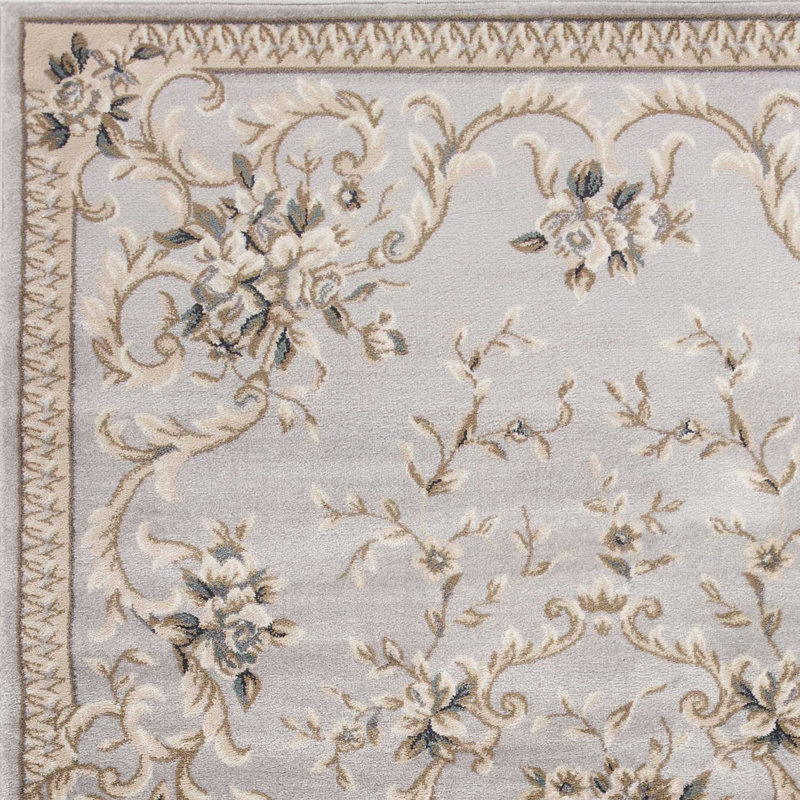 Tapis gris clair en polypropylène 3 pi x 5 pi