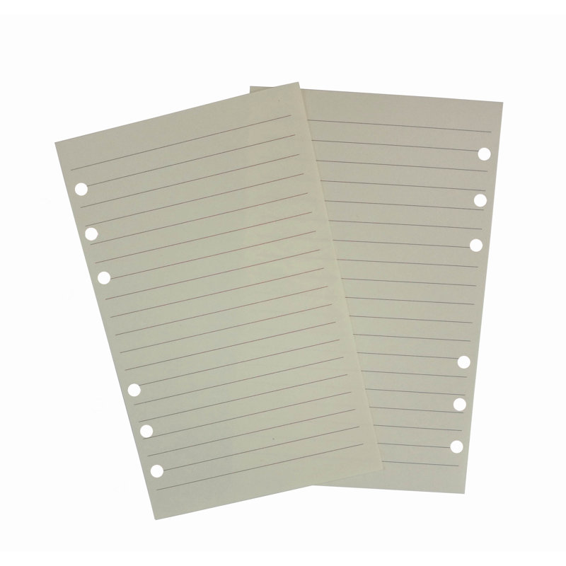 Fixturedisplays® A6 Paper Refills Lined, Notebook Refillable Paper For 4.1X5.8" Traveller Journal Inserts 160 Pages 16956-GREEN-REFILL