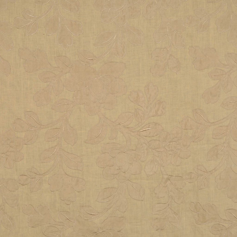 Luxe Floral Fabric, Beige