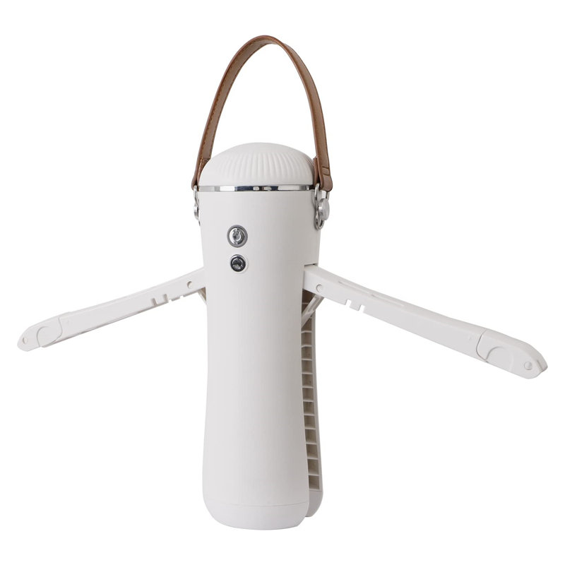Compact White Electric Portable Dryer with Foldable Drying Rack