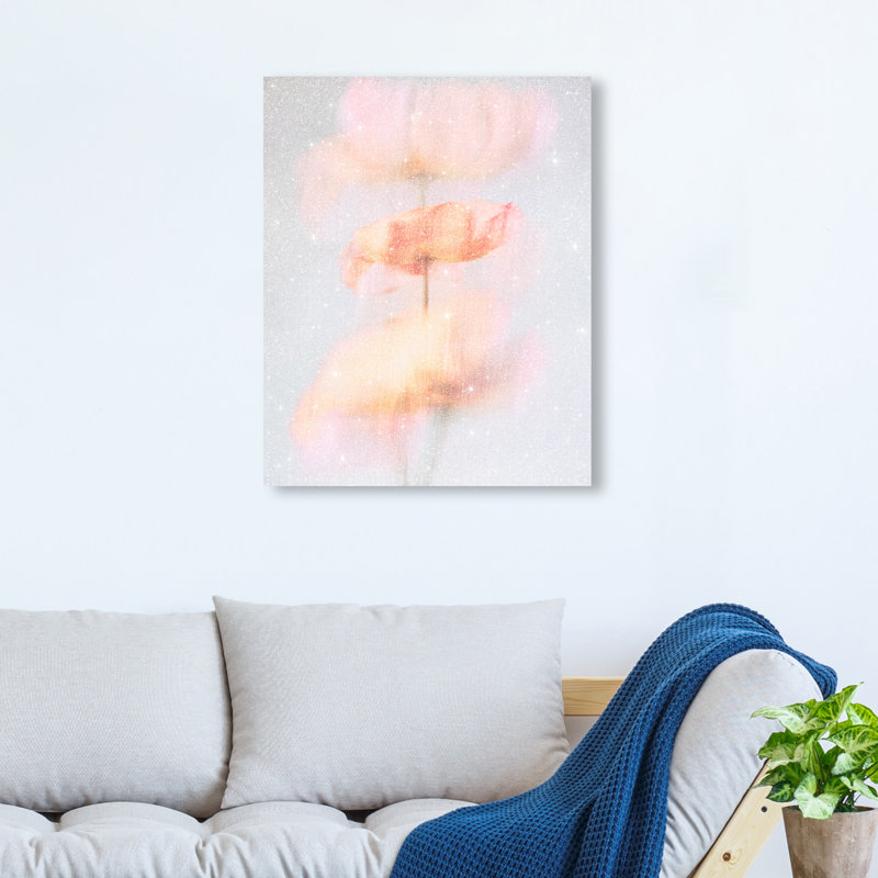 Glitchy Bloom Print by Oliver Gal, 16"H x 20"W, Gallery Wrapped