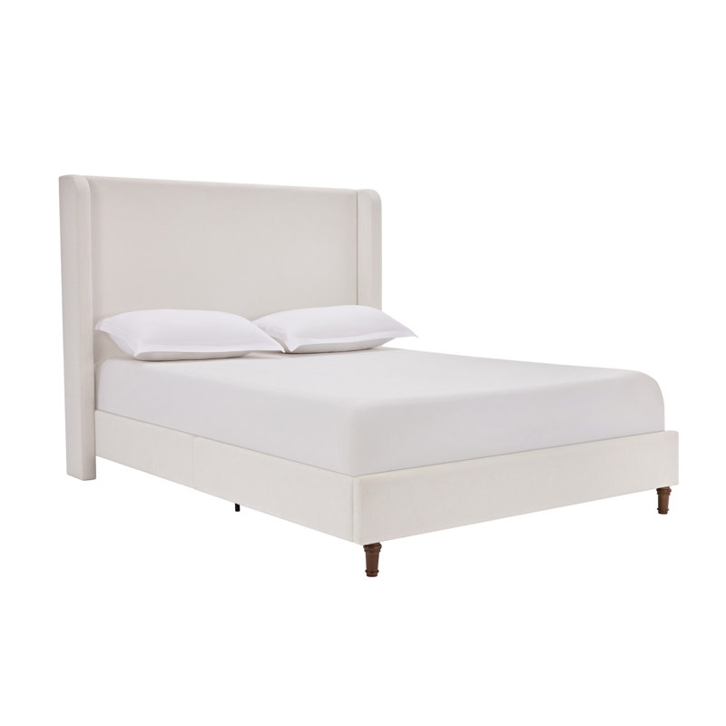 Lit tapissier Tall, Grand, Blanc crème