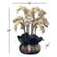 White Phalaenopsis Orchids In Gold Metal Bowie Bowl-1602634667