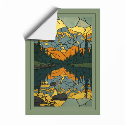 Mountains Reflected Scandinavian - Print
