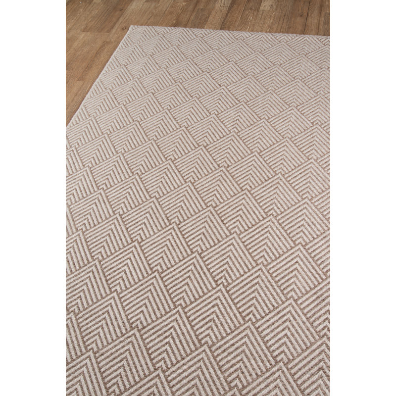 Tapis intérieur / extérieur beige Chuong, Tapis de couloir 2 pi x 10 pi