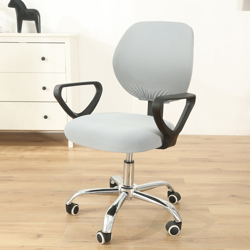 Housse pour tabouret à coussins carrés / rectangulaires, 100% polyester gris clair