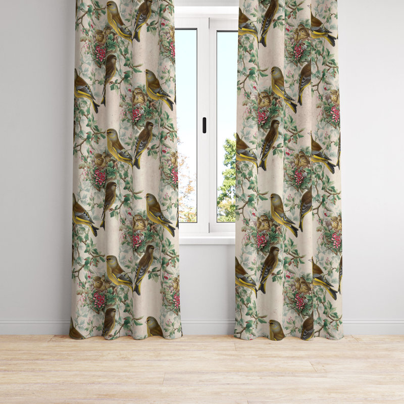 Semi Sheer Curtain Pair, 20" W x 52" L