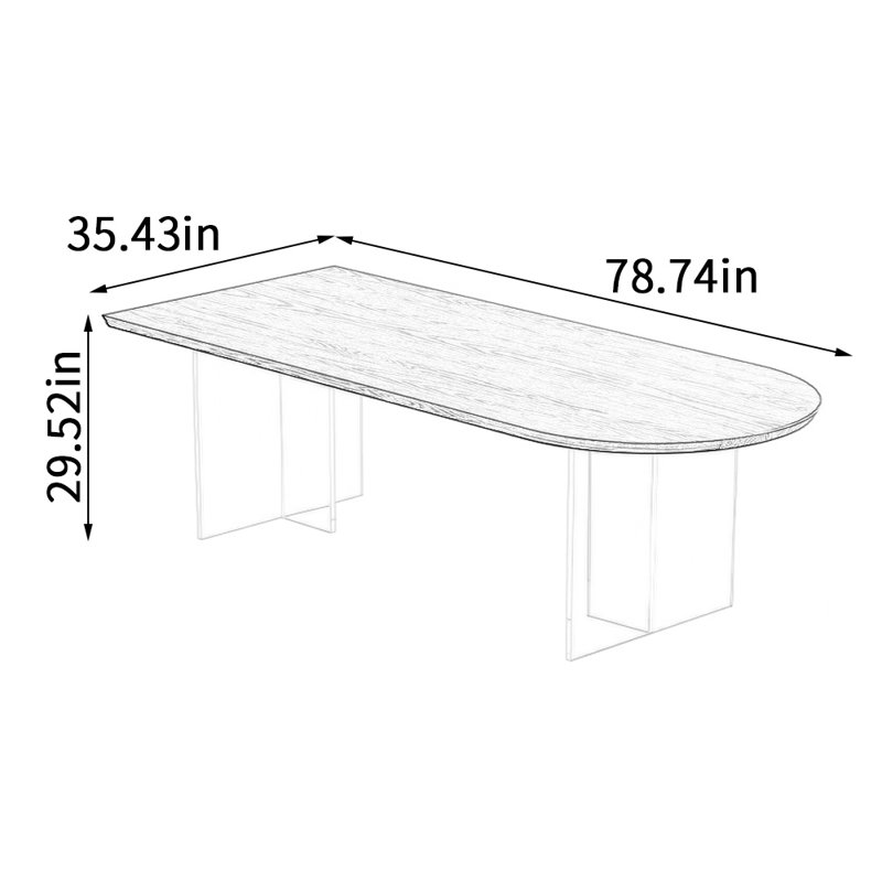 Ladeidre, Noir, noir, noir, noir, H 29,52 po x L 78,74 po x l 35,43 po