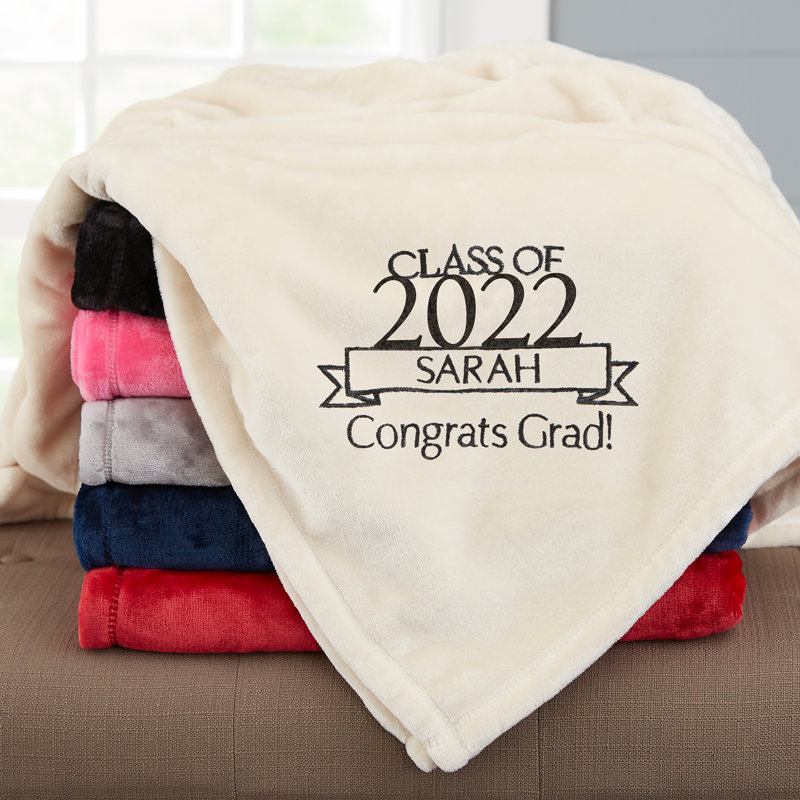 Graduation Personalized Blanket, 50" W x 60" L