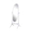 Miroir blanc pour la décoration intérieure traditionnelle - miroir ovale allongé en verre