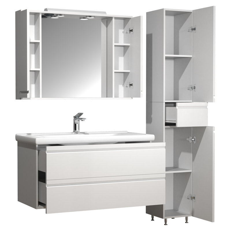 Skaggs Bathroom Furniture Suite, White