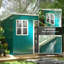 Garden 7 ft. W 4 ft. D Galvanised Steel Sloped Storage Shed-110188668