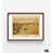 Cadre photo brun simple avec passe-partout