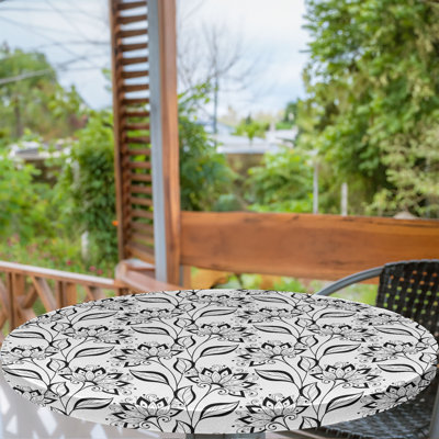 Ambesonne Fitted Round Tablecloth