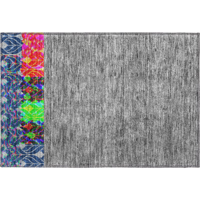 Premium Machine Washable Prisco Navy Rug