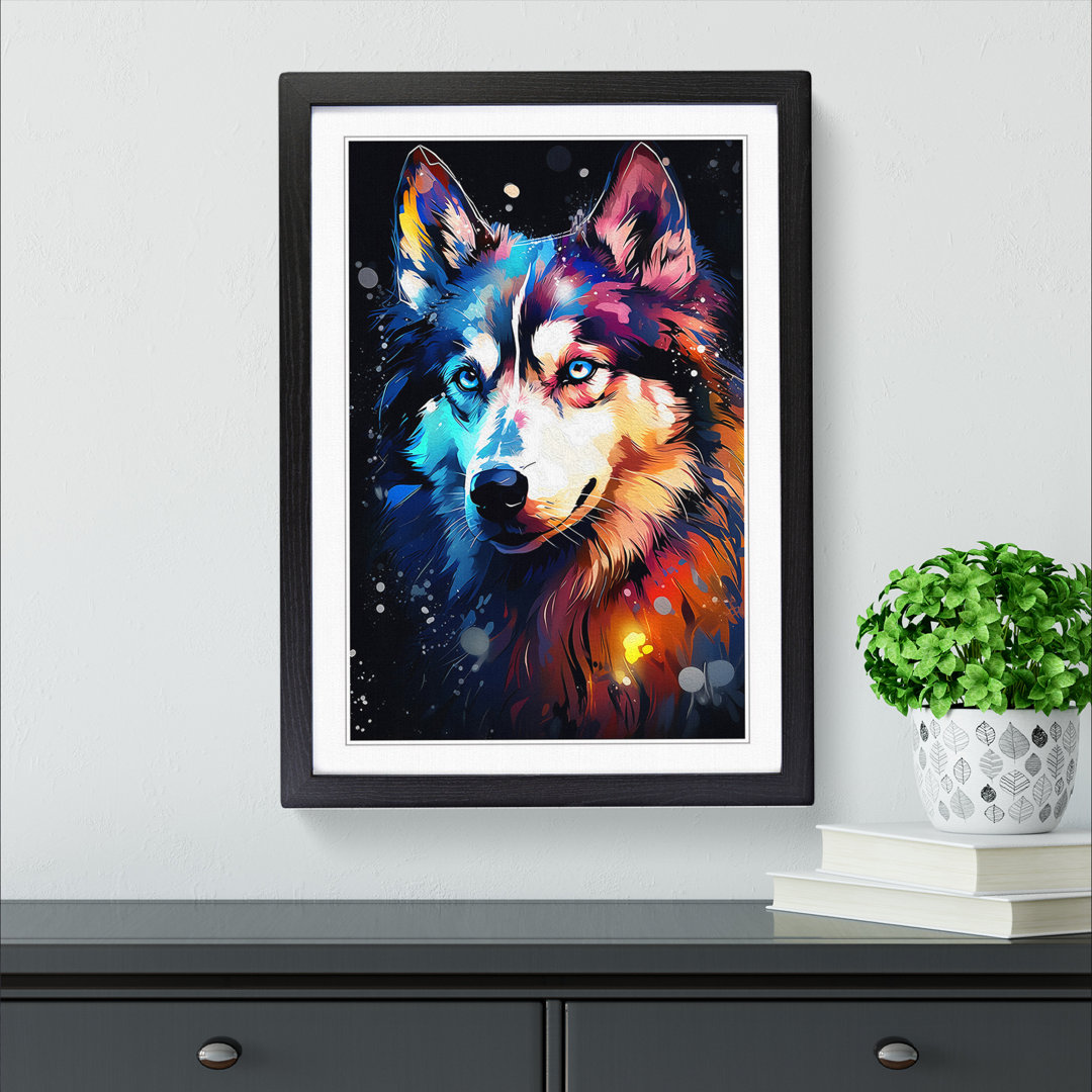 Husky Digital - Single Picture Frame Print on Wood