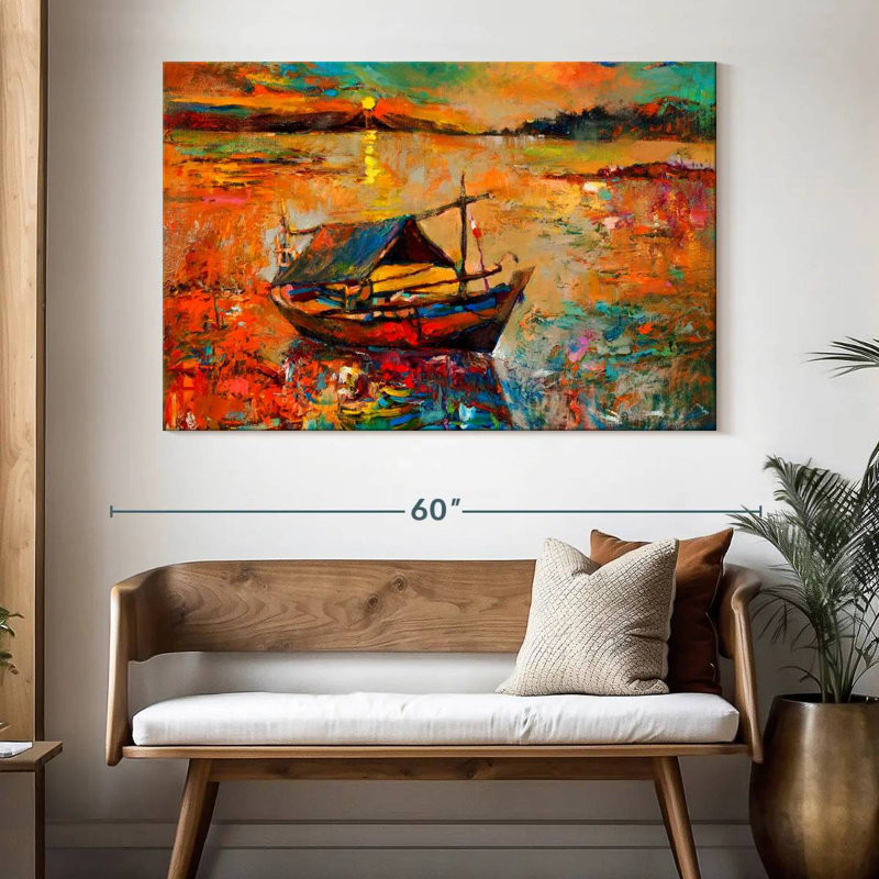 Senne Boat, 34" H x 51" W