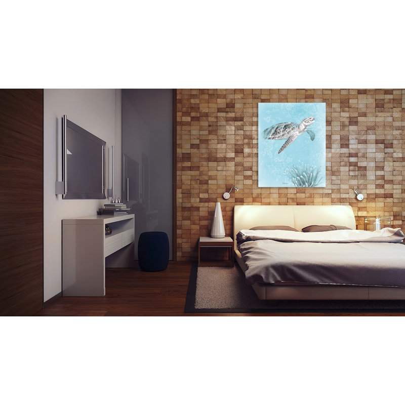 Reproduction d’art sur toile tendue Coastal Sea Life I V2 par Beth Grove, H 25 po x l 20 po x P 1,5 po