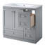 Meuble-lavabo sur pied de 36 po avec lavabo style Shaker-81621181