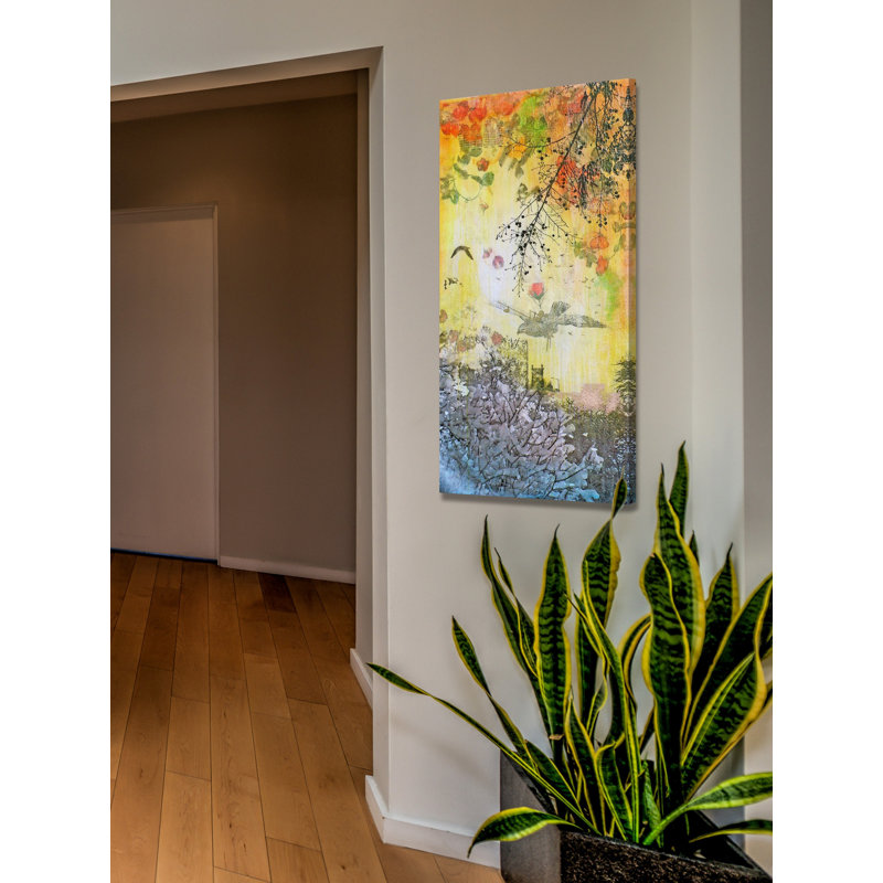 Mechanique by Tracy Silva Barbosa - Wrapped Canvas Painting, 152 cm H x 76 cm W