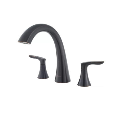 2 Handle Deck Mounted Roman Tub Faucet