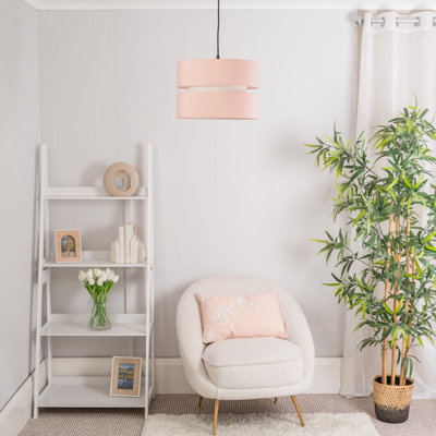 Blended Fabric Drum Pendant Shade