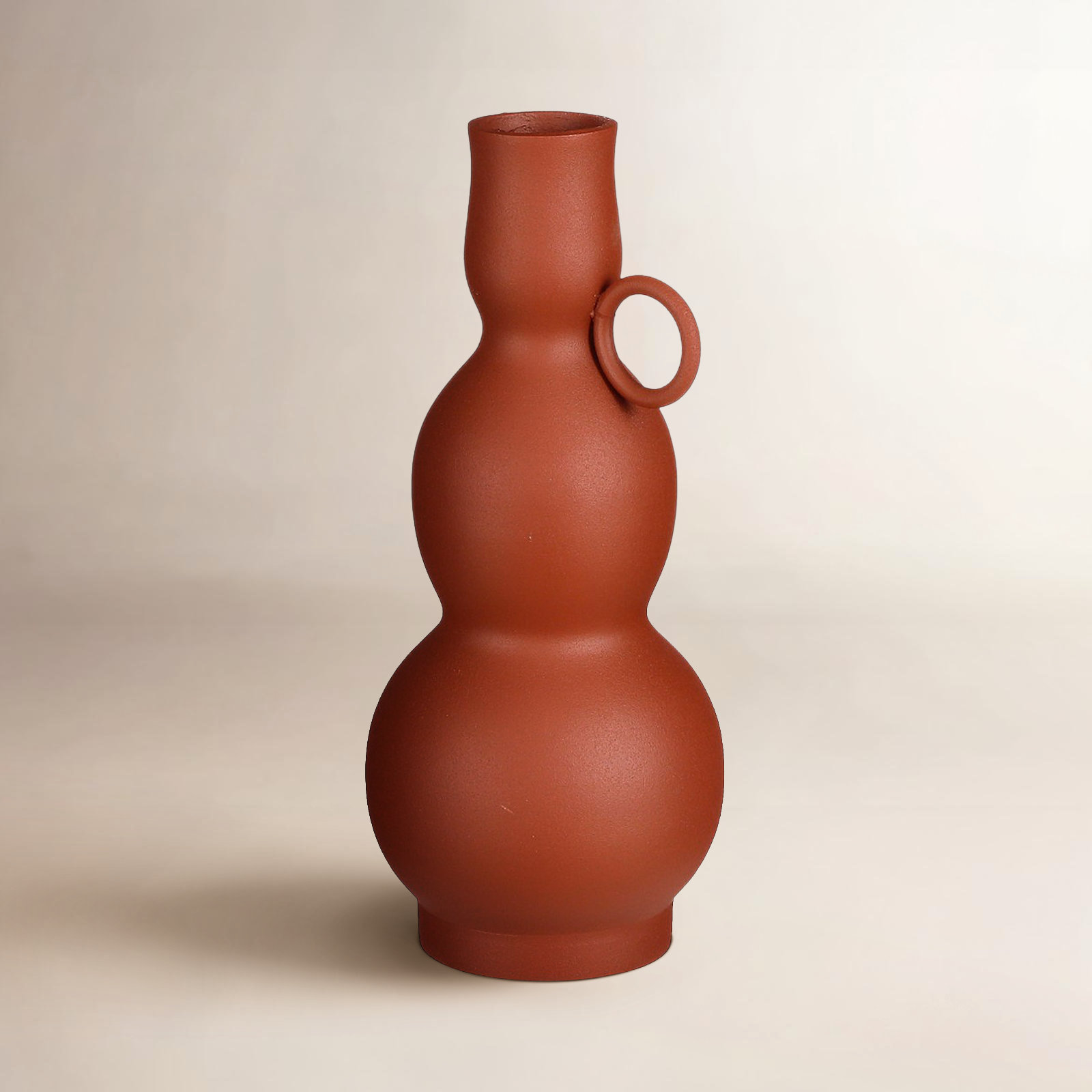 Amali Table Vase, Terra, 9.45" H x 4.15" W x 4.15" D