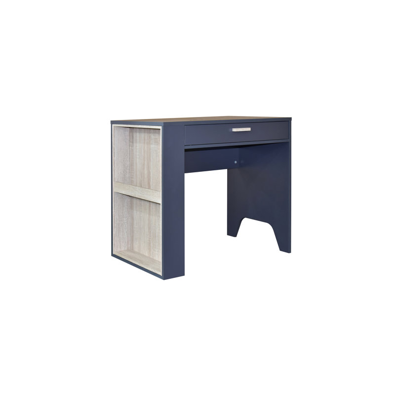 Auguster 79.6Cm W Rectangle Writing Desk, Grey/Sonoma Oak