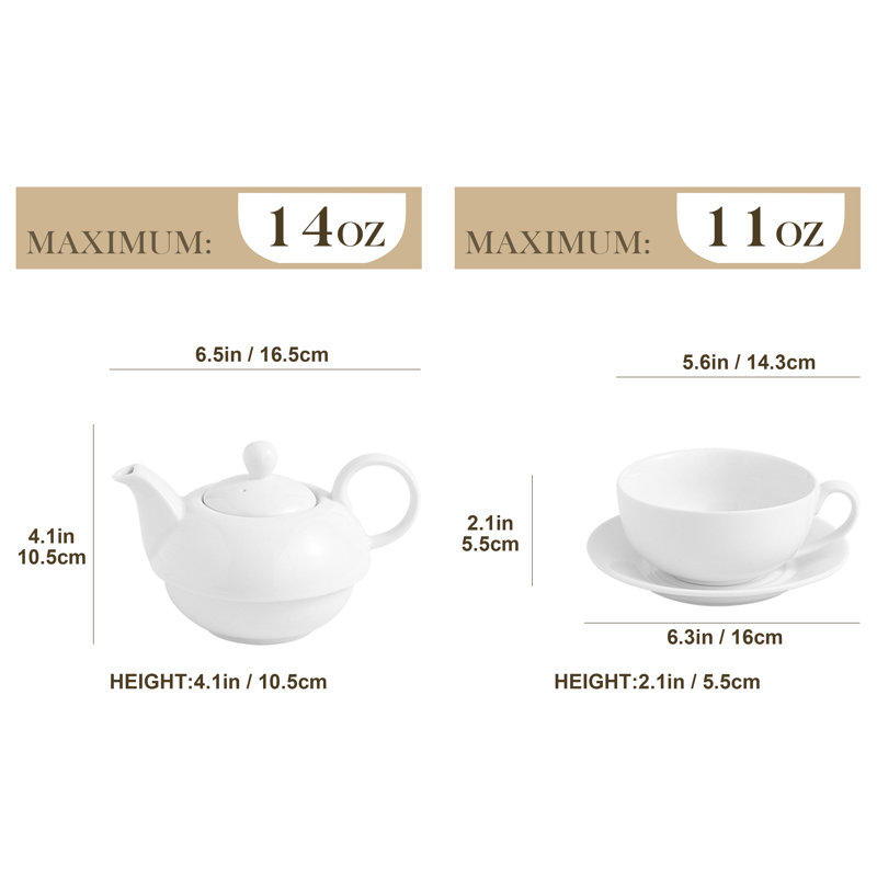 MALACASA 11.26oz. Floral Teapot & Reviews | Wayfair