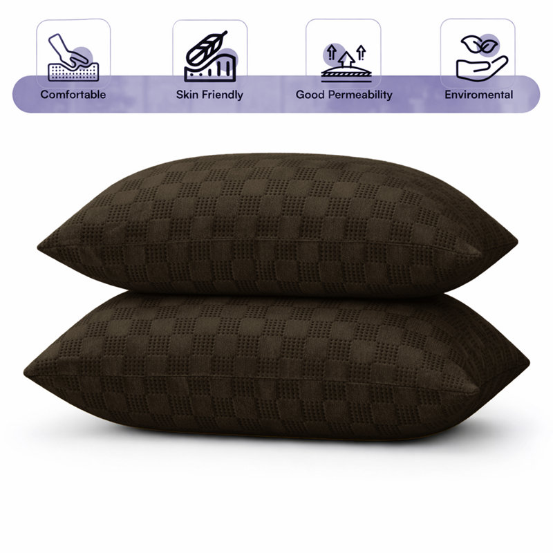 Square Cushion Cover, COFFEE
