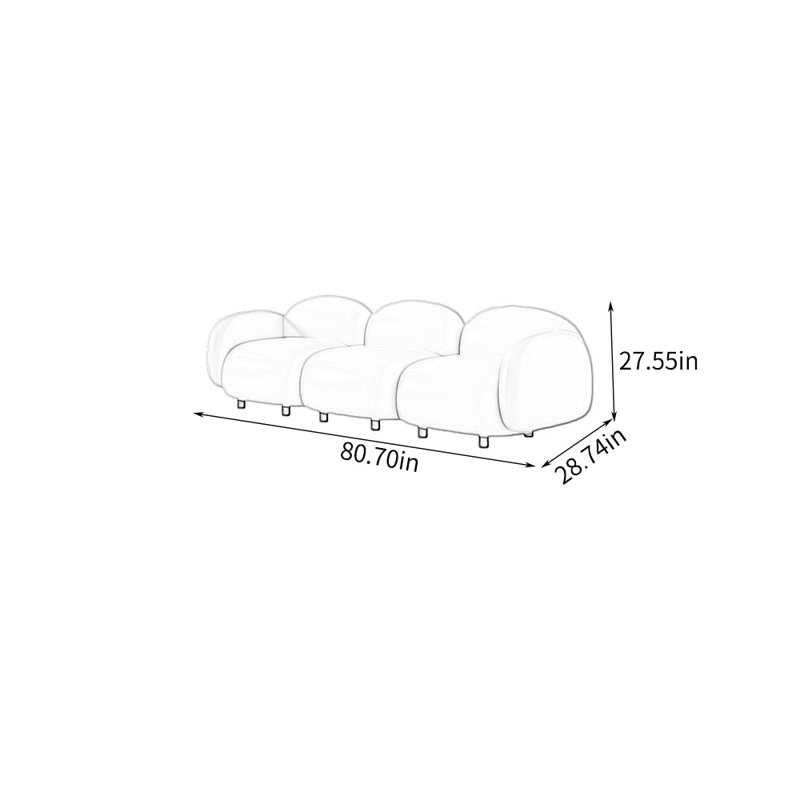 Canapé simple avec espace détente