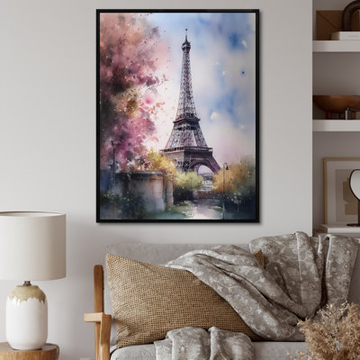 Beautiful Eiffel Tower In Paris V - Paris Canvas Art