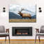 Mountain Bull Elk - impression sur toile tendue-1360739690