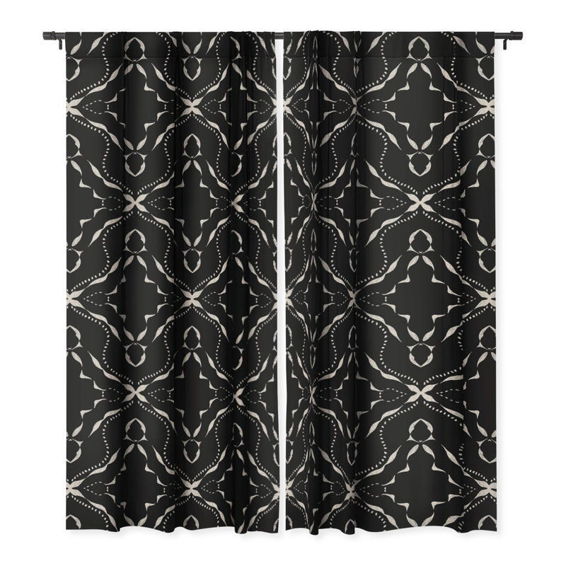 Yoriko Blackout Curtain Single Panel, 50" W x 63" L