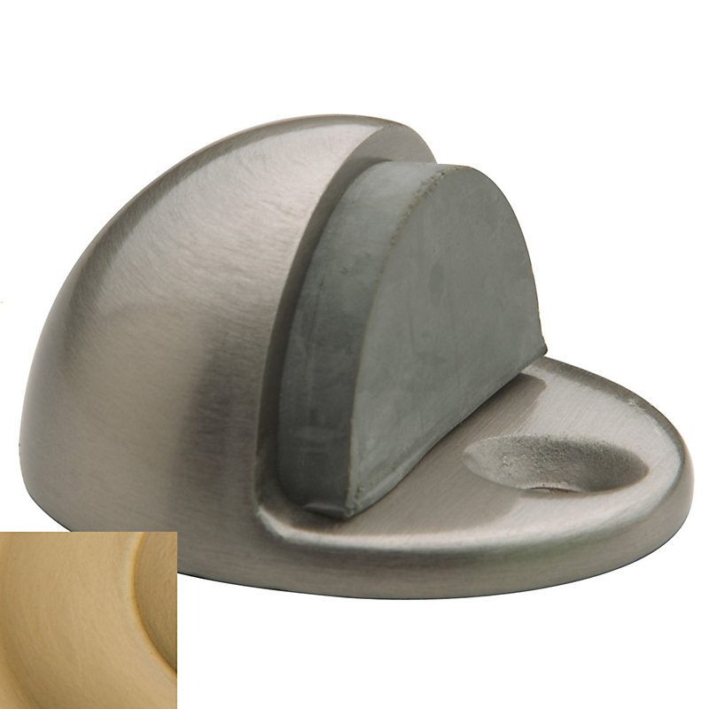 Brass Floor Mount Stop, Vintage Brass