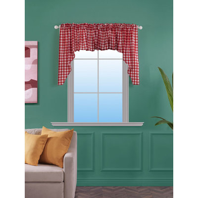 Rideau de café pointu Gingham