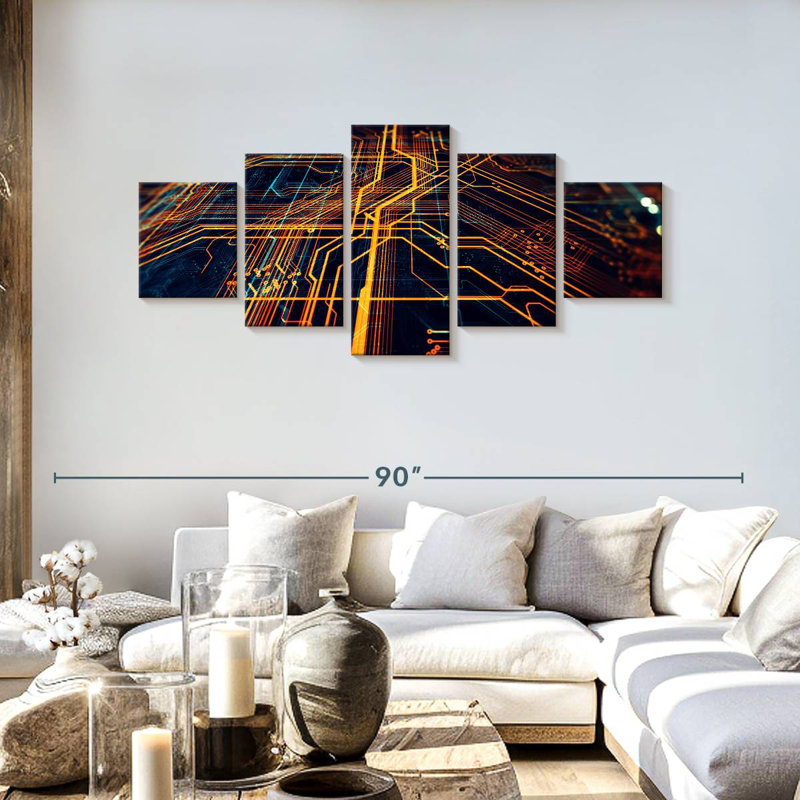 Circuit Board, 30" H x 68" W