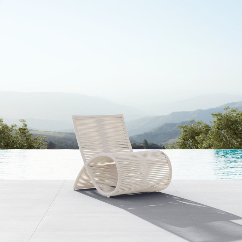 Wave Club Chair, Matte Ivory