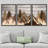 Western Wood Effect Landscape " Wood Panel Mountain Range Forest " 3 - Pieces-91260178-91260176