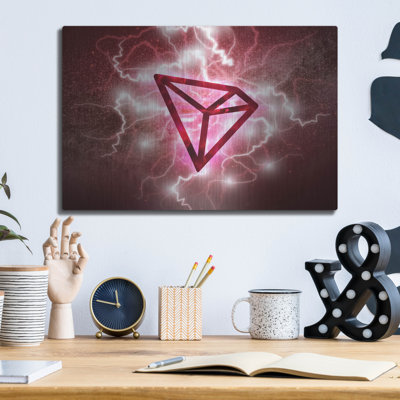 Crypto Eclipse Tron Trx', Metal Wall Art