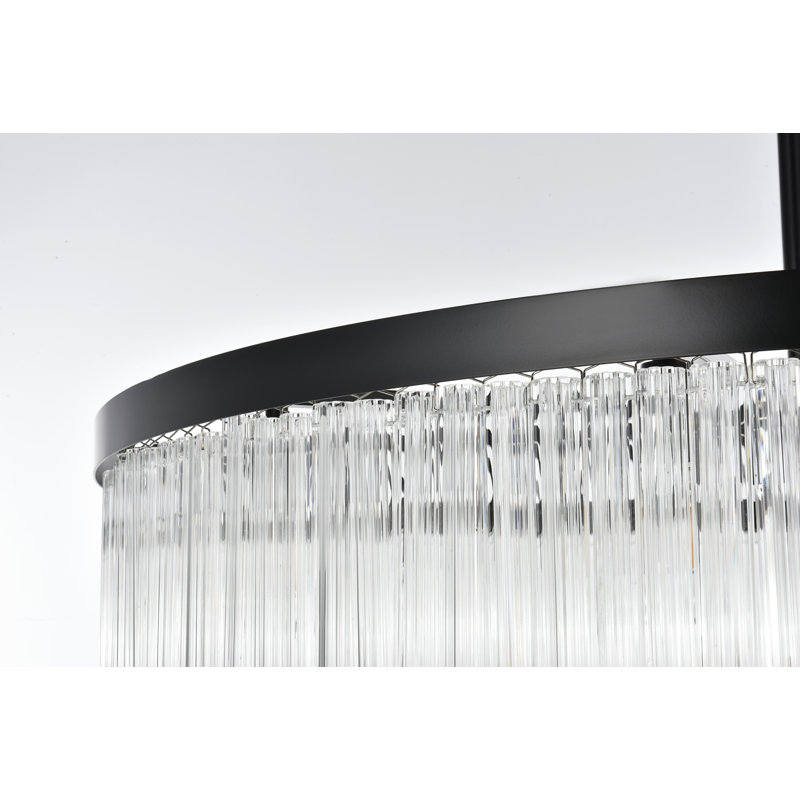 Lustre Lu 40 pouces , Noir, noir, noir, noir