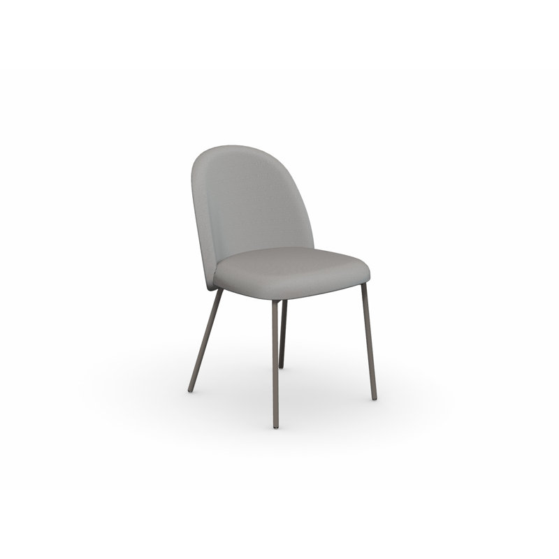Tuka Upholstered Side Chair, Taupe, Matt Taupe