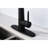 Stainless Steel Kitchen Faucet - Pull Down , High Arc, Single-Handled, Fashionable, Matt Black Arc Steel, Single Handle, Wide Application Range,-123061780
