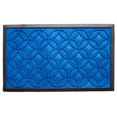Non-Slip Geometric Outdoor Doormat