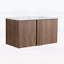 Meuble-lavabo mural avec lavabo, portes à fermeture douce, rangement peu encombrant-126671635