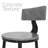 Shelby - Set Of 2 High Stools, Industrial Style Bar Stools With Back, Grey Wood-48621740