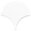 Highwater 5" Fish Scale Polished Ceramic Tile-813553264
